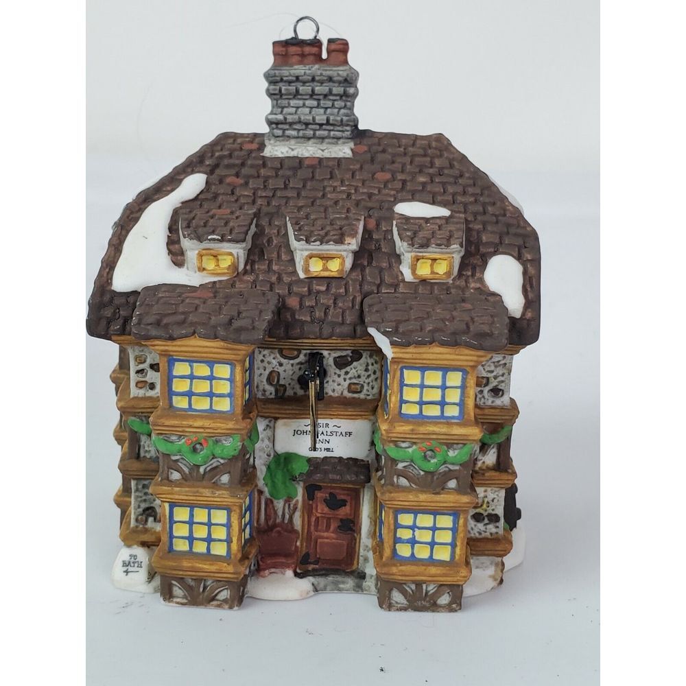 Dept 56 Charles Dickens Sir John Falstaff Inn 1995 Christmas Ornament‎